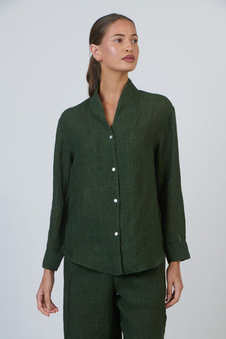 Naturals By O&j Blouse - Myrtle Green - Tops