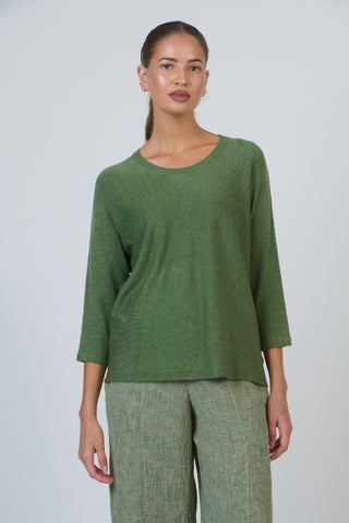Olive Et Julie Sweater 3/4 Sleeve - Sap - Knitwear