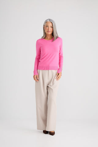 Brave&true St James Knit - Pink | Pink Poppies