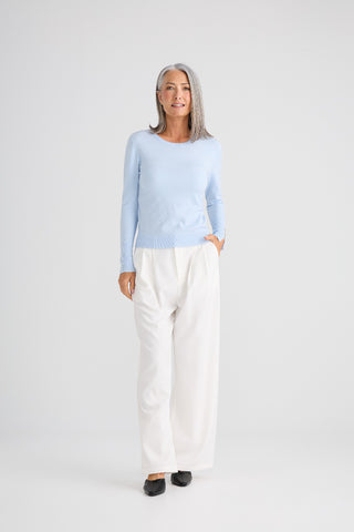 Brave&true St James Knit - Light Blue | Pink Poppies