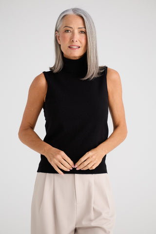 Brave&true Skye Knit Top - Black - Knitwear