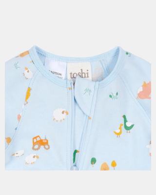Toshi Onesie L/s Harvest - Farm Buddies | Pink Poppies
