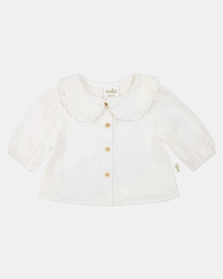 Toshi Blouse Peter Pan - Cream - Clothing & Accessories