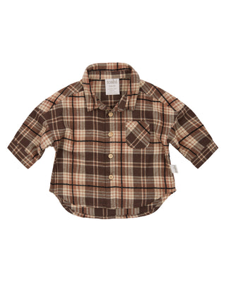 Toshi Shirt Check - Harper | Pink Poppies