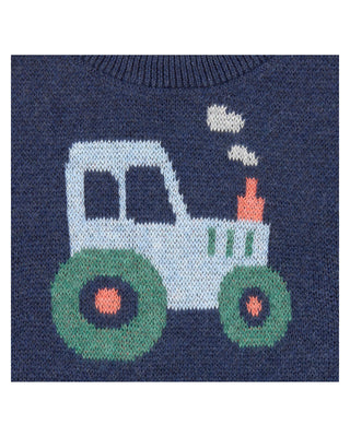 Toshi Organic Pullover Mystical - Tiny Tractors | Pink Poppies