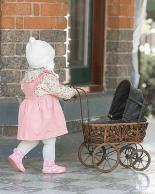 Toshi Baby Pinafore Corduroy Quincy - Dusty Rose - Clothing & Accessories