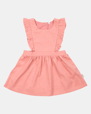 Toshi Baby Pinafore Corduroy Quincy - Dusty Rose | Pink Poppies