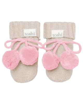 Toshi Organic Booties Bobby - Oatmeal [sz:baby 000]