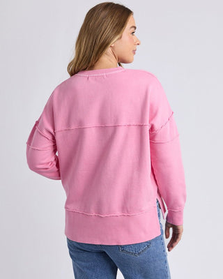 Foxwood Crew Jayne Fleece - Rose | Pink Poppies