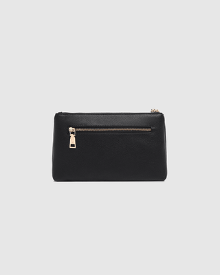 Louenhide Mimi Clutch - Black | Pink Poppies
