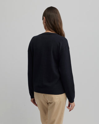 Yarra Trail Cafe Cardi - Navy [sz:xs]