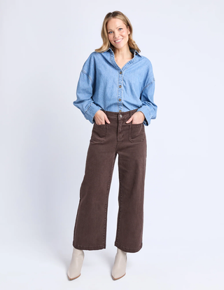 Elm Jean Delphi Front Pocket - Chocolate [sz:size 10]