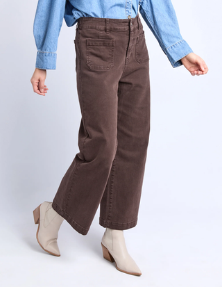 Elm Jean Delphi Front Pocket - Chocolate [sz:size 10]