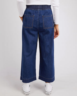 Elm Pant Greta Wide Leg -  Dark Blue Wash [sz:size 10]