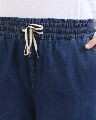 Elm Pant Greta Wide Leg -  Dark Blue Wash [sz:size 10]