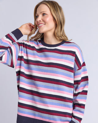 Elm Linea Stripe Knit - Multicoloured Stripe [sz:medium]