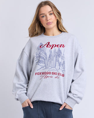 Foxwood Ski Club Crew - Grey Marle [sz:size 10]