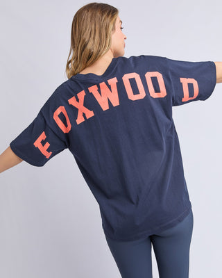 Foxwood Interval Tee - Navy/orange [sz:size 8]