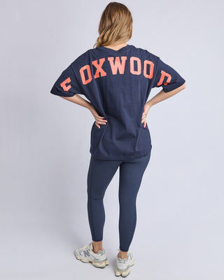 Foxwood Interval Tee - Navy/orange [sz:size 8]