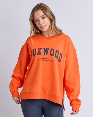 Foxwood Interval Crew - Orange/navy [sz:size 8]