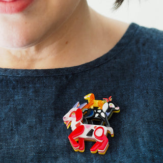 Erstwilder Brooch - Goats Goals