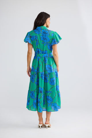 Brave&true Alice Short Sleeve Dress - Bloomsbury Floral [sz:small]