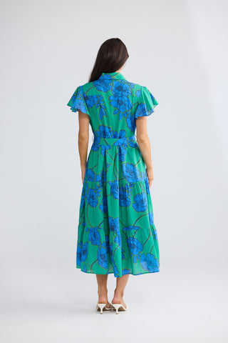 Brave&true Alice Short Sleeve Dress - Bloomsbury Floral [sz:small]