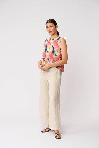 Foil Its Only Natural Top - Flower Burst [sz:size 8]