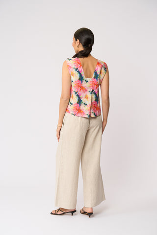 Foil Its Only Natural Top - Flower Burst [sz:size 8]