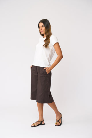 Foil High Flying Culotte - Sable [sz:size 10]