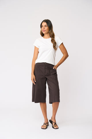 Foil High Flying Culotte - Sable [sz:size 10]