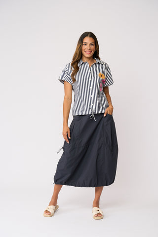 Foil Fresh Pick Shirt - Navy Stripe [sz:size 10]