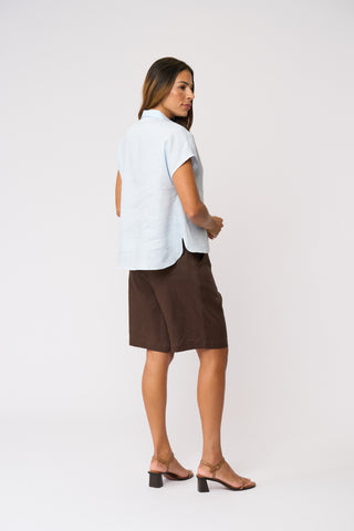 Foil Pocket Rocket Top - Pale Blue [sz:size 8]