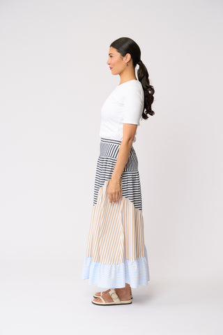 Foil Line Dance Skirt - Stripe Mix [sz:size 12]