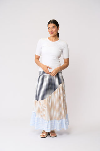 Foil Line Dance Skirt - Stripe Mix [sz:size 12]