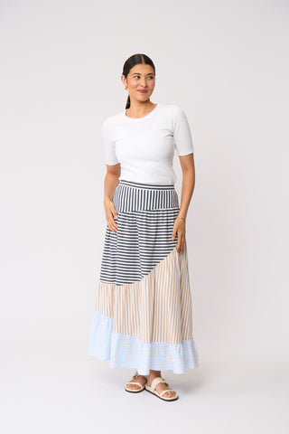 Foil Line Dance Skirt - Stripe Mix [sz:size 12]