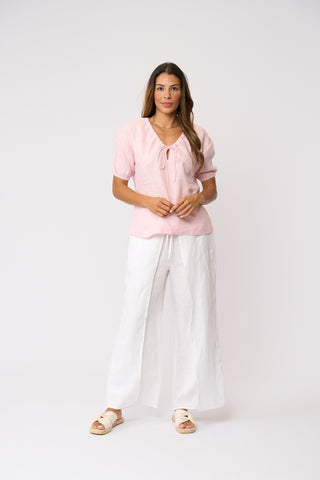 Foil Gathering Force Top - Pale Pink [sz:size 8]