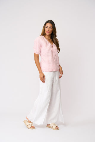 Foil Gathering Force Top - Pale Pink [sz:size 8]