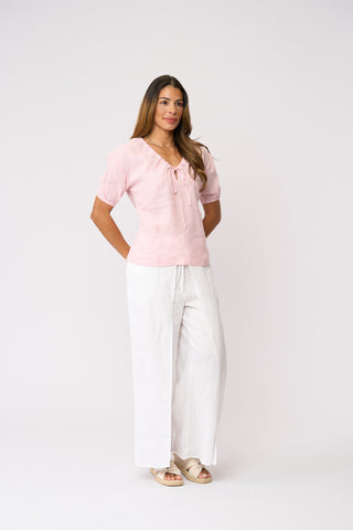 Foil Gathering Force Top - Pale Pink [sz:size 8]