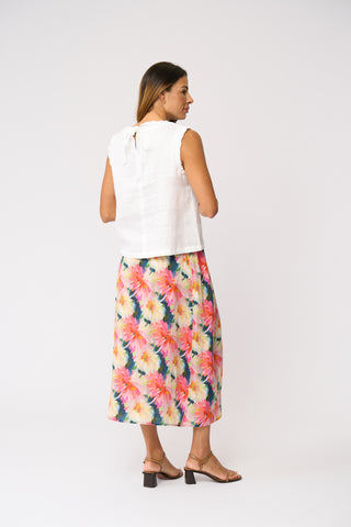 Foil Speaks Volume Skirt - Flower Burst [sz:size 10]