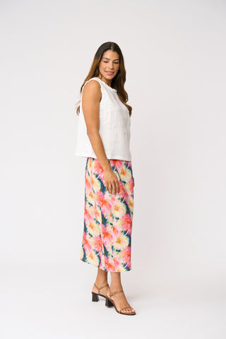 Foil Speaks Volume Skirt - Flower Burst [sz:size 10]