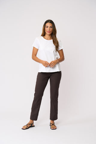 Foil Flare Play Top - White [sz:xs]