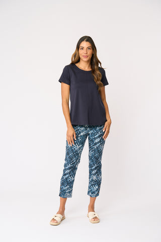 Foil Flare Play Top - True Navy [sz:xs]