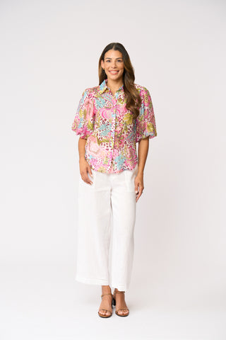 Foil Bubble Trouble Blouse - Bohemia [sz:size 12]