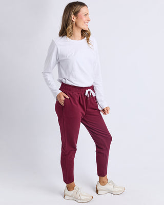 Elm Pant Lobby - Plum [sz:size 8]