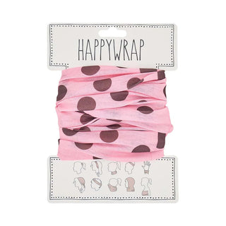 Annabel Trends Happywrap - Polka Dot Pink & Chocolate