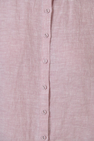 Naturals By O&j Blouse 3/4 Sleeve - Radish [sz:small]