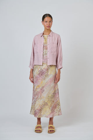 Naturals By O&j Aline Midi Dress - Jardin Print [sz:small]