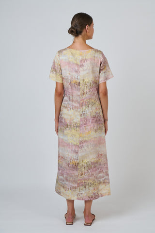 Naturals By O&j Aline Midi Dress - Jardin Print [sz:small]