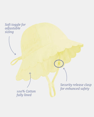 Toshi Bell Hat Florence - Lemon [sz:baby Hat Xs Up To 8 Month]